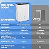 SAHAUHY 120 Pints Dehumidifiers for Basements Home Bedroom Garage Stockroom and Large Room Spaces up to 6,200 Sq. Ft with Drain Hose and Water Tank