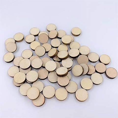 NUORUI Wood Circle Stud Earring Blanks 10mm Laser Cut Jewelry Shapes 50 Pieces Cover