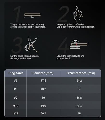 Image of 10 Gen Diamond Smart Ring and Wireless Charging Case【Industry Ranking No.1 - 0 Measurement Error】 2026 Smart Ring for Women & Men for Sleep Tracking Wearable Device,Fitness Ring【Gold 8#】
