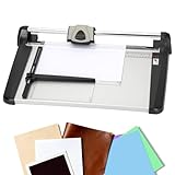 Rotary Paper Trimmer, 15 Sheet Capacity Commercial Grade Paper Cutter,Automatic Clamp, Black & Silver,360mm(14.17