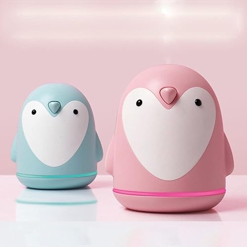Miniatura 7 de BcofoA Humidificador de aceite esencial de aromaterapia, portátil, lindo pingüino, difusor de aceite esencial de 7.4 fl oz, apaga automáticamente la