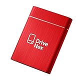 DriveNex | Disque Dur Externe | 2 Téraoctets | Stockage SSD | Stockage Externe | Stockage de Données | Disque Dur Externe (Rouge)