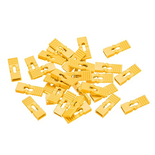 uxcell 30pcs 2.54mm Pin Header Jumper Cap Lengthened Short Circuit Connection Cap Mini Micro Jumper Bridge Plug Yellow
