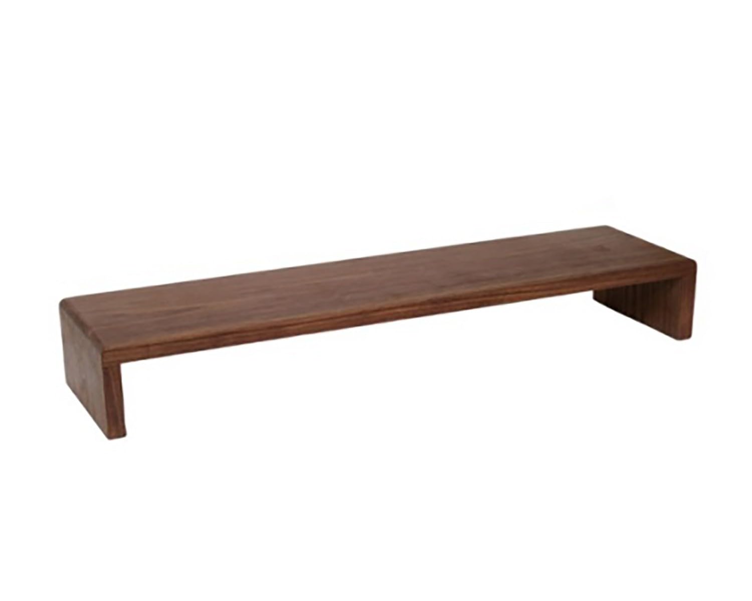 Podwyższony stojak All-In-One z litego drewna orzechowego na ekran, podstawka pod biurko do komputera i telewizora, oszczędność miejsca na biurko (50 x 20 cm)