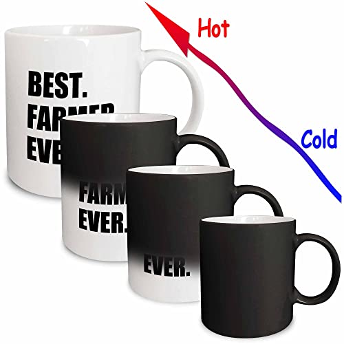 3Drose Best Farmer Ever - Fun Gift For Farming Job - Farm - Black Text - Mugs (Mug_184997_3) #TOP1