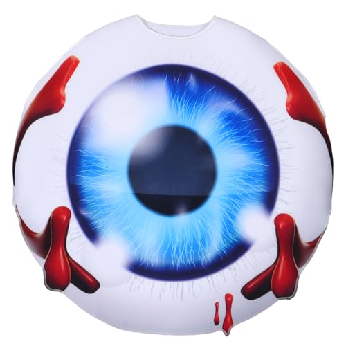 Combinaison fête Halloween adulte : accessoire photo œil géant imprimé