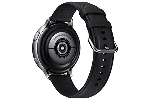 Image of Samsung Galaxy Watch Active 2 (Bluetooth + LTE, 44 mm) - Silver, Steel Dial, Leather Straps
