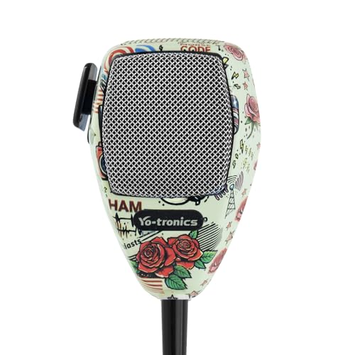 Y YO-TRONICS CB Microphone-4 Pin Noise Canceling CB Microphone, Amateur Radio and SSB Communications, Stainless Steel Wire Mesh Edition (YTM-CB66 Rose) by Y YO-TRONICS - Used condition - Image 3