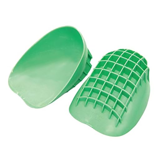 MUELLER Sports Medicine Pro Heel Cups, Foot Pain Relief Support for Men and Women, High Impact Sports, Ideal for Shin Splints, Heel Spurs, Plantar Fasciitis, 1 Pair, Green, Large