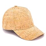 Adjustable Cork Hat Baseball Cap Waterproof Durable Eco Friendly Sustainable Gift (Wooden) Beige