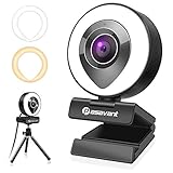 lichtgeschwindigkeit englisch ❤【Webcam mit Ringlicht hat 2 Farbmodi】Facecam für Echtzeit-Streaming enthält 24 LED-Leuchten, die ohne Schattenprobleme Licht aus allen Winkeln präzise emittieren können. Es gibt zwei Farbmodi: Das weiße Licht im Spiel kann die Aufregung erhöhen, und das warme Licht im ruhigen Büro kann Ihre Augen effektiv schützen. Klicken Sie auf den Bereich 
