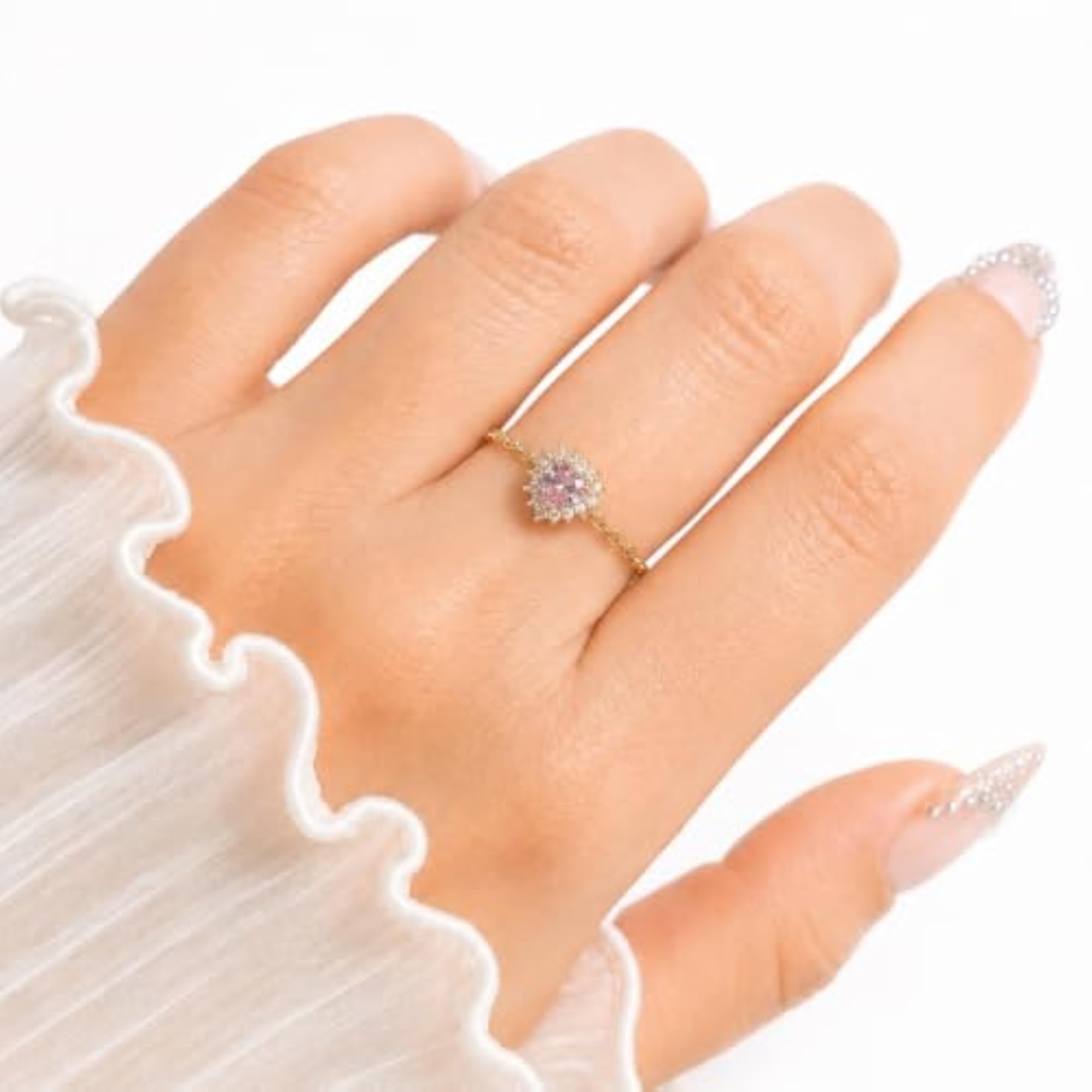 Cupid Heart Adjustable Ring for Women, Romantic Gift