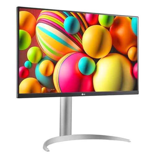 Image of LG 27 inch Ultrafine 4K UHD (3840 x 2160) IPS Computer Monitor, VESA DisplayHDR 400, 5ms, Dynamic Action Sync, Reader Mode, Flicker Safe, HDMI, DisplayPort, Tilt /Height /Pivot Adjustable, White