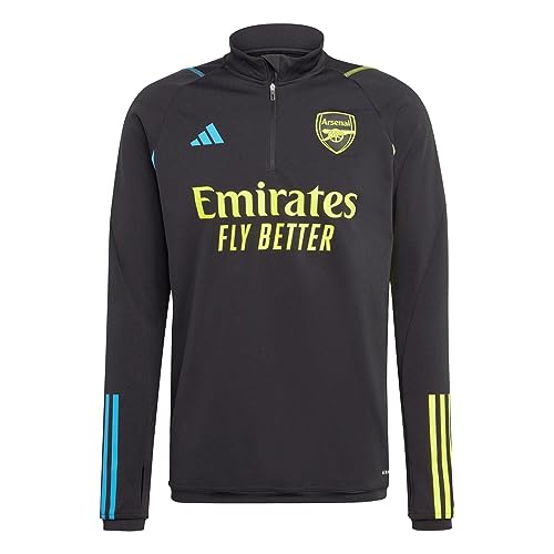 adidas Mens Arsenal Football Club Drill Top 2023 2024 Black S