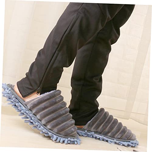 Jewedeco 1 Pair Household Vacuum Cleaners Microfiber Duster Woman's Socks Microfiber Foot Socks Floor Clean Slippers Mopping Slippers For Women Microfiber Slipper Sandals Leisure Shoes Feet #TOP6