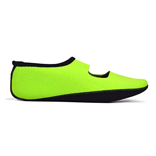 Nufoot Women's Mary Jane Slipper Green Medium - Thumbnail 2