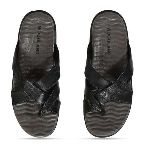 Image of Woodland Men's Leather Slippers