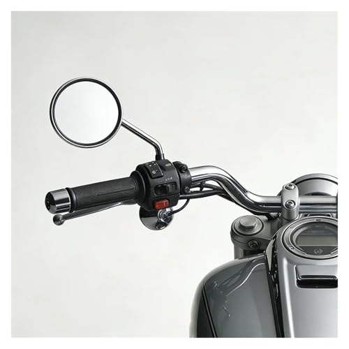 Espejo retrovisor universal para motocicleta con ajuste orientable y rosca de 8mm 2