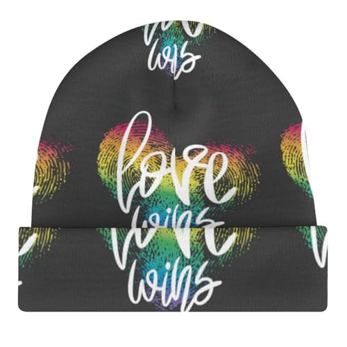 LGBTQ Pride Month Rainbow Gay Kids Beanie Hat for for Girls Boys Children Cap Winter Knitted Chemo Cancer Headwear Accessories Gifts Decoration4