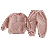 Generisch Mädchen Jungen Outfits Sets Langarm Hoodie Lockere Hose Bequem Zweiteiler Winter Frühling Lässige Kinderkleidung Kleinkind Unisex Passend Für Von 9 Monaten Bis 8 Jahren (4 5 Years)