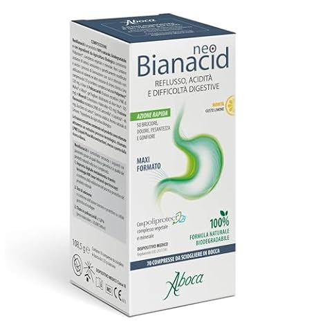 Aboca Neobianacid 70 tabletek Smak Cytryna