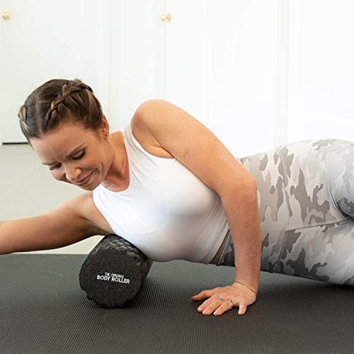 The Original Body Roller - High Density Foam Roller Massager for Deep Tissue Massage of The Back and Leg Muscles - Self Myofascial Release of Painful Trigger Point Muscle Adhesions - 17" Black
