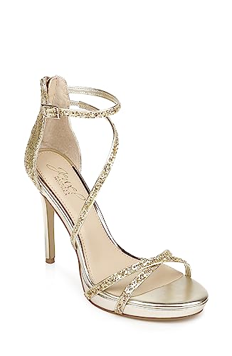 Jewel Badgley Mischka Jolene Metallic Stiletto