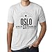 Produktbild Herren Tee Männer Vintage T Shirt Live It Love It Oslo Weiß Gesprenkelt