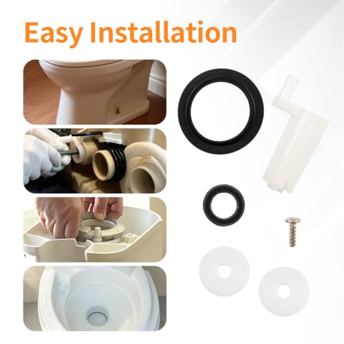 Image of 42048 Waste Ball Drive Arm Kit with Closet Flange Seal and Screws - Compatible with Thetford Aqua Magic Style II, Lite, Plus and Residence RV Toilets