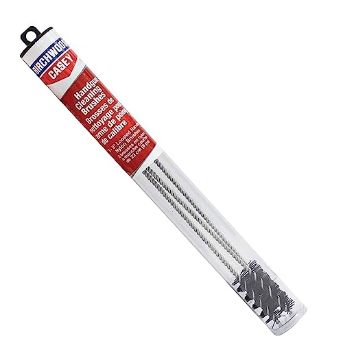 Birchwood Casey Durable Versatile Gun Maintenance Cleaning Wire Looped Handle 9" Nylon Brushes - Set Of 3 | Fits .22 Caliber #TOP3