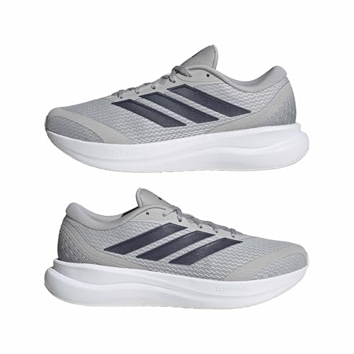 adidas Herren Runfalcon 6 Wide Shoes, Grey Two/Dark Blue/Core Black, 42 2/3 EU – Ansicht 8