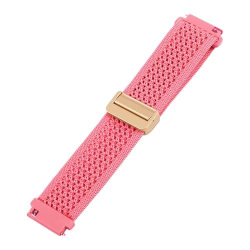Image of ACM Watch Strap 20mm compatible with Compaq Q Watch Smartwatch | Woven Braided Magnetic Adjustable Luxury Belt Band
