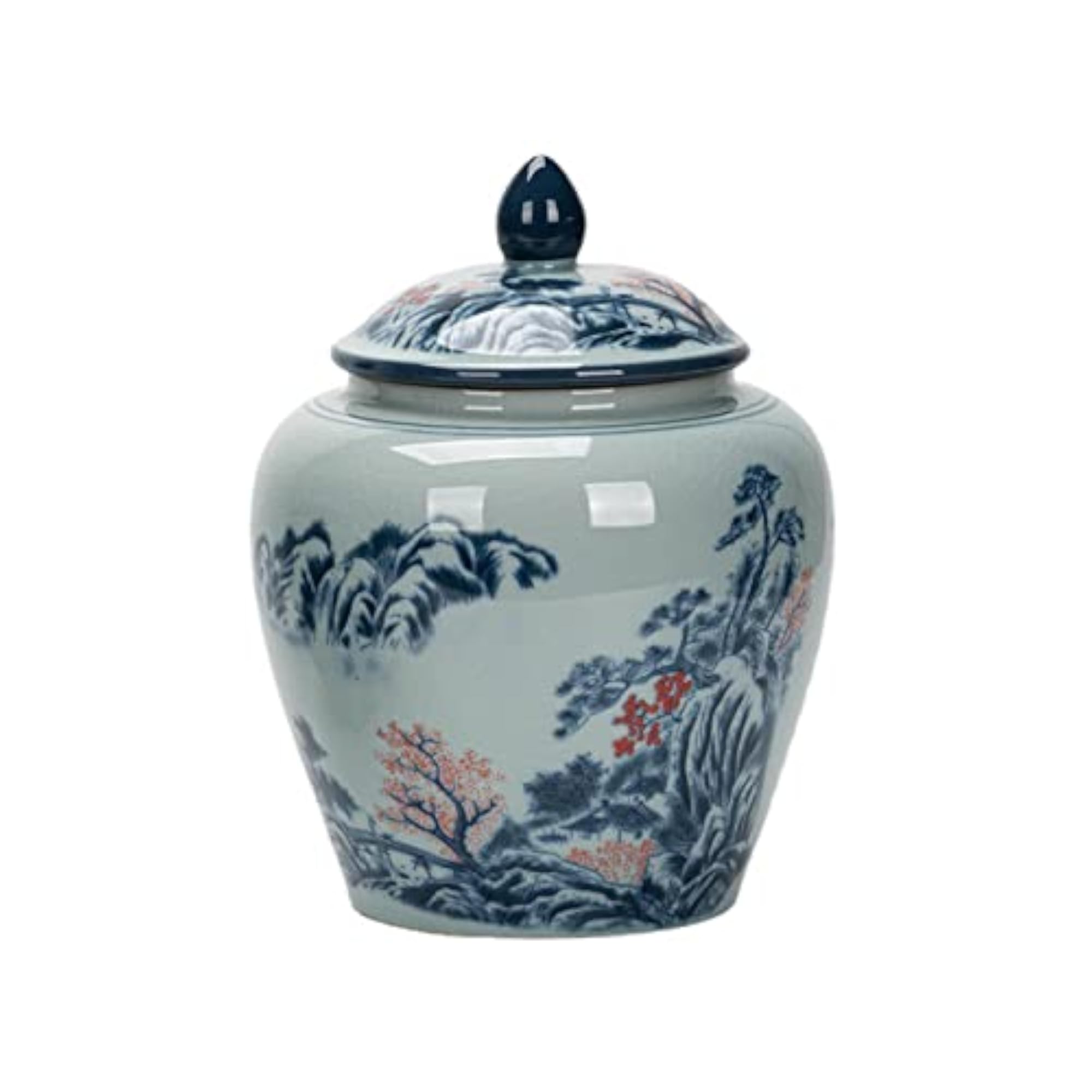 Decorative Porcelain Jar Vase Centerpiece