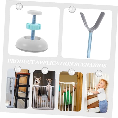 Juego de tornillos para puerta de seguridad infantil barrera de escaleras y mascotas 6 uds 4