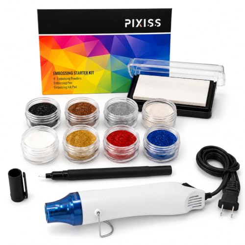 Embossing Kit with Heat Tool and Powders Bundle