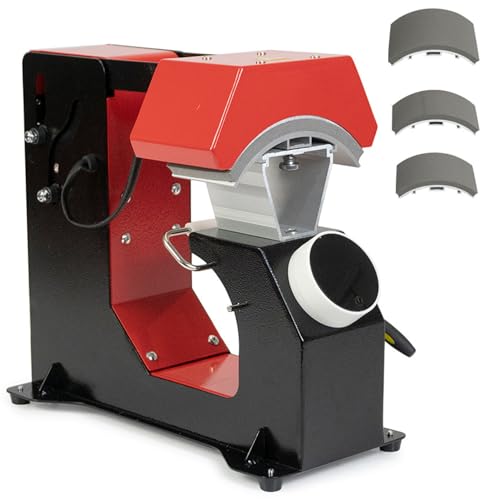 CASEGO Máquina de prensado en Caliente para Gorras, Máquina de Transferencia de Calor para Gorras con Control LCD, Máquina prensadora de Gorras de béisbol