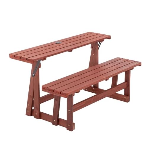 Convertible Outdoor Picnic Table and Bench