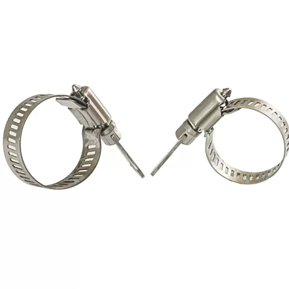 304 Edelstahl 8-44mm Handgedrehte Kehle SS304 Mini-Clips Griff Gas Wasser Aquarium Rohrschelle(21 44 mm)