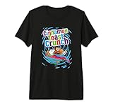 Cinnamon Toast Crunch Surfing Breakfast Cereal Color Logo Premium Tri-Blend T-Shirt