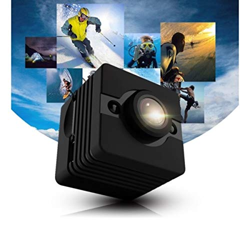 Mini Câmera Espiã Multifuncional Preta Full-HD 1080p 12MP DVR Automotivo V. Noturna Det Movimento Su