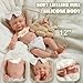 BABESIDE Full Body Silicone Reborn Baby Dolls - 12 Inch (Weight 3 lb) Weighted Full Silicone Realistic-Newborn Baby Doll Real Life Baby Dolls with Complete Accessories & Gift Box