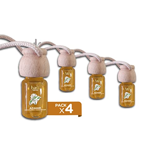 Bali fragancias Pack de 4 Ambientadores de coche AZAHAR 6 ml 0%...