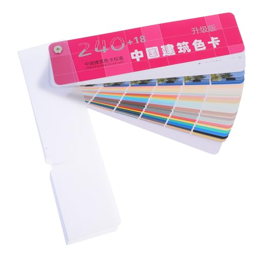 Homoyoyo Cartella Campioni Di Vernice Standard Nazionale, 258 Colori Per Abbinamento Preciso, Resistenti Allo Sbiadimento, Portatili, Per Progetti Di Pittura Edilizia Professionale