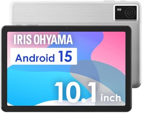 （18:00時点） アイリスオーヤマ タブレット 10.1インチ 大画面 ディスプレイ Android 15 64GB 保護フィルム付き Type-C対応 CPU RK3562 メモリ 3GB+6GB 5000mAh イヤホンジャック Wi-Fiモデル LUCA ヘッドピンモデル TA10E1W63-V1S ライトシルバー