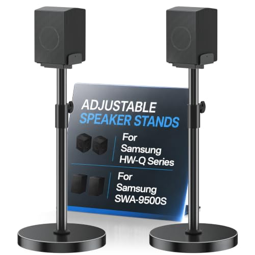 Image of Heavy Duty Speaker Stand Pair for Samsung HW-Q990H /Q990F /Q930F /Q990D /Q930D