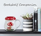 Cute Mushroom Mug With Lid - Big Ceramic Coffee & Tea Cup - Funny Gift for Women - Image 3