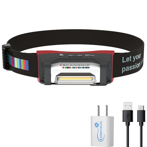 SCANGRIP I-Match 4, 250 Lumens Rechargeable COB LED Headlamp for Detailing and Color Match, CRI+...