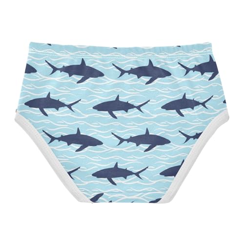 Joisal Dark Sharks Light Blue Girls Underwear Toddler 2t Cotton Panties Little Girl Personalized Kids Briefs Undies2