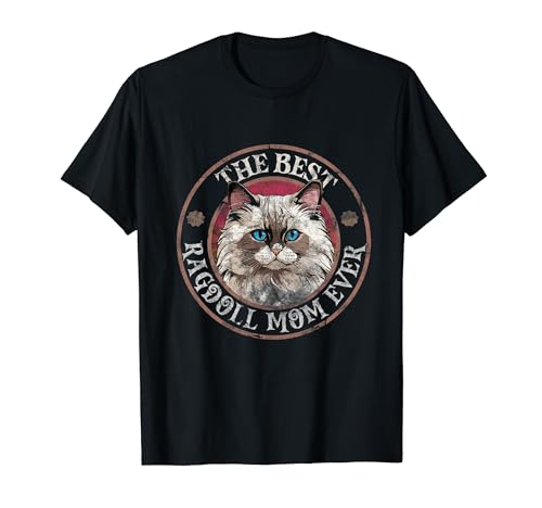 Best Ragdoll Cat Dad Ever Cute Kitten Father Funny Cat Owner Camiseta