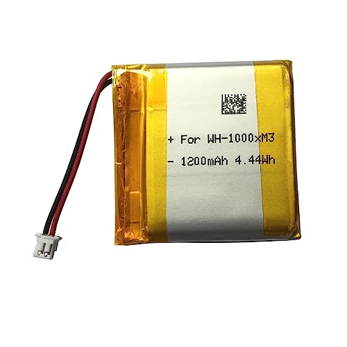 3.7V1200mAh Li-Polymer Batterie de remplacement pour Sony WH-1000XM3/WH-1000XM4/WH-XB900N/WH-H910N/WH-CH710N - Batterie compatible SM-03 SP 624038